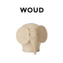 WOUD ヌーヌー　エレファント　ミニ　ナチュラル 置物 オブジェ 木材 象 動物 木彫り 彫刻 ヌーヌー かわいい おしゃれ 北欧 人気