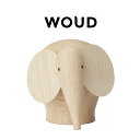 WOUD ヌーヌー　エレファント　ミディアム　ナチュラル 置物 オブジェ 木材 象 動物 木彫り 彫刻 ヌーヌー かわいい おしゃれ 北欧 人気