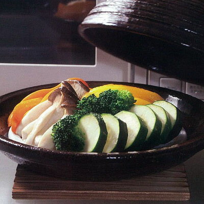 【送料無料】料理の幅がグッと広がる♪長谷製陶陶珍菜・アメ釉　小直火・電子レンジ対応