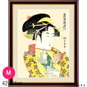 名画 おしゃれ 絵画 アート 絵 インテリア モダン 壁掛け 水彩画 喜多川歌麿 道成寺 どうじょうじ Mサイズ 42cm × 34cm アート パネル リビング トイレ 玄関 ギフト 癒し かわいい 送料無料