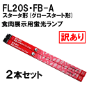 *TOSHIBA 蛍光灯 20ワット(直管スタータ形) FL20SFB-A 温白色 【2本セット】【訳あり】