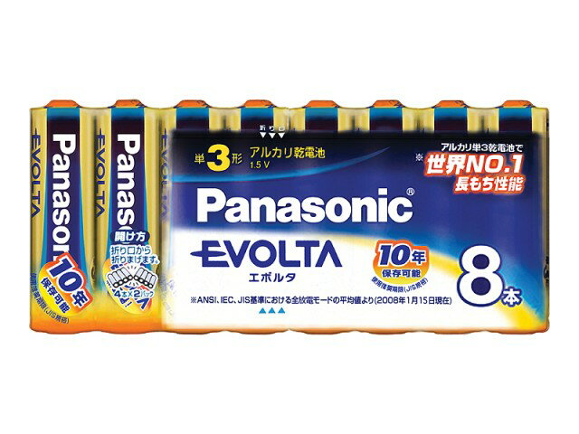 Panasonic[パナソニック] エボルタ乾電池単3形8本パック LR6EJ/8SW【SBZcou1208】 10P1Aug12