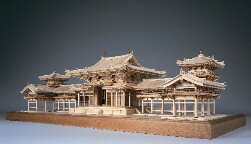 平等院　鳳凰堂 【ウッディージョー 1/75木製建築模型】平安の建築美をリアルに表現！