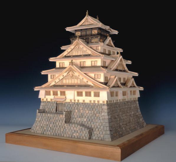 大阪城　【ウッディージョー 1/150木製建築模型】【送料無料】豊臣秀吉築城【samtb-td】