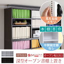 MEMORIA 棚板が1cmピッチで可動する 深型オープン書棚上置き幅120.5cm本棚 収納棚 コレクション棚 ラック シェルフ リビング収納 FRM-0111-DB FRM-0111-WH 収納家具 本収納 シェルフ 本棚 収納
