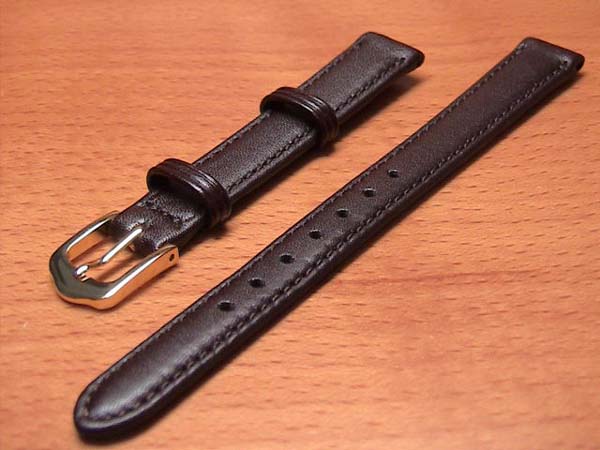 11mm時計バンド(腕時計）ベルト11ミリ　牛革　時計バンド　時計ベルト　バネ棒 サービスつき　11mm　チョコ 腕時計用 時計ベルト 時計用バンド 525円で販売していますバネ棒をサービスでお付けします。
