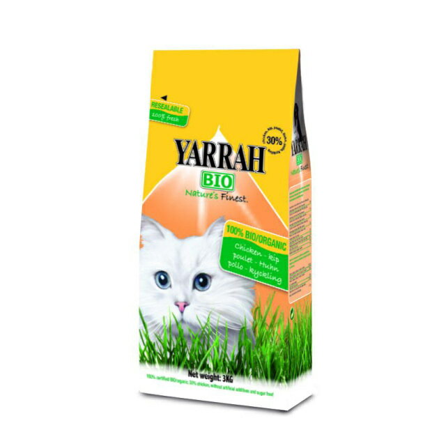 放し飼いで育てた鶏を使用YARRAH　キャットフードチキン 3kg