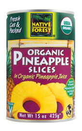 放射能の心配が無い輸入食品オーガニック認定パイナップル缶425g