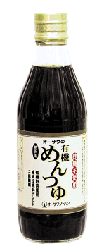 オーサワの放射能検査済食品無農薬・無添加だし・有機JAS・オーサワのめんつゆ　310g