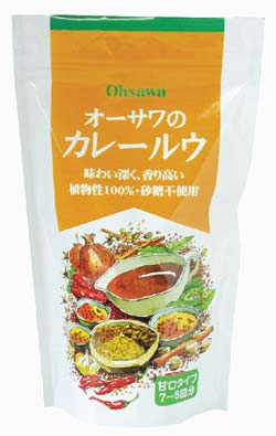 放射能検査済食品マクロビオティックオーサワのカレールウ（甘口）160g