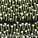 【数量5から】 生地 『う早この布 10番キャンバス カラー花 ナチュラル UP5797-C』 COTTON KOBAYASHI コットンこばやし 小林繊維