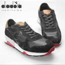 送料無料 diadora ディアドラ ヘリテージ スニーカー トライデント 90 NYL ブラック(DIADORA HERITAGE TRIDENT 90 NYL 201.161303 01 C6370)メンズ(男性用)レザー スエード クラシック レトロ