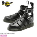 送料無料 ドクターマーチン Dr.Martens ジェラルド ストラップ サンダル ブラックDR.MARTENS ROMI STRAP SANDAL 15696001レザー 本革 コンフォート 靴レディース(女性用)