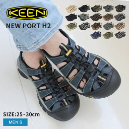 【店内全品★P5倍！】キーン <strong>サンダル</strong> <strong>メンズ</strong> KEEN ニューポート H2 水陸両用 ブラック 黒 ブラウン 茶 NEWPORT H2 スポーツ<strong>サンダル</strong> スポサン 靴 アウトドア レジャー 旅行 夏 川 海 履きやすい おしゃれ ブランド 大きいサイズ 25cm 26cm 27cm 28cm 29cm <strong>30cm</strong> グレー|slz|