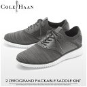 送料無料 コールハーン COLE HAAN スニーカー 2 ゼロ グランド パッカブル サドル ニット ブラック×ホワイトCOLE HAAN 2ZERO GRAND PACKABLE SADDLE KINT C25259本革 レザー カジュアル 黒 白メンズ