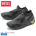送料無料 DIESEL ディーゼル スニーカー ブラック S...
