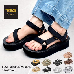 【店内全品★P2倍！】テバ フラットフォーム ユニバーサル TEVA <strong>サンダル</strong> <strong>レディース</strong> ブラック 黒 ホワイト 白 FLATFORM UNIVERSAL 1008844 スポーツ<strong>サンダル</strong> ビーチ<strong>サンダル</strong> アウトドア レジャー ファッション おしゃれ 厚底 総柄 ピンク ベージュ グレー