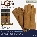 送料無料 アグ オーストラリア 海外 正規品 シングル ポイント グローブ 全4色 (UGG AUSTRALIA U1569 SINGLE POINT GLOVE)メンズ(男性用) 手袋 スウェード スエード シープスキン レザー