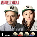 AMERICAN NEEDLE アメリカンニードル ラインアウト キャップ 41607A 全4色帽子 野球帽 ベースボール ストリート カジュアル ワーク シンプル ロゴ 刺繍 平行帽メンズ(男性用) 兼 レディース(女性用)
