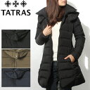 送料無料 TATRAS タトラス ポリテアーマ ダウンジャケット コート 全3色POLITEAMA LTA16A4496アウター ブルゾン セミロング フード Aライン ドローコード シンプル ミリタリー カーキ 羽毛 冬レディース(女性用)