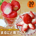 苺アイス 30粒入【ヒカリ乳業】「イチゴアイス 苺あいす アイスクリーム 冷凍食品 業務用」【RCP】