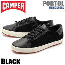 \クーポン配布中/全国送料無料 カンペール ポートル ブラック(CAMPER PORTOL 18839 023)レザー コート クラシック コンフォート カジュアル スニーカー シューズ 靴メンズ 男性