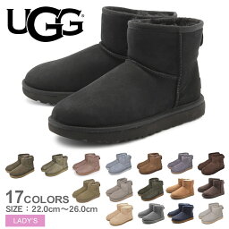 《今だけ！店内全品ポイントアップ》アグ ムートンブーツ レディース <strong>クラシック</strong><strong>ミニ</strong> II UGG CLASSIC MINI II 1016222 ショート丈 ブランド かわいい シープスキン 防寒 あったか 保温 もこもこ ボア かわいい 売れ筋 撥水 防汚 定番 人気 クリスマス プレゼント 紺 ネイビー