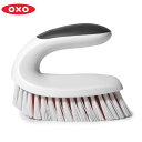 オクソー ハンディ スクラブ ブラシ (oxo scrub brush 33881) 硬め ソフト ハンド キッチン 台所 バス 浴室 壁 タイル 清掃 グッズ 雑貨 白 誕生日プレゼント 結婚祝い ギフト おしゃれ