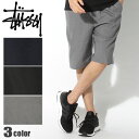 STUSSY ステューシー ハーフパンツ ブライアン ショート 2 ブラック 他全3色BRYAN SHORT II 112208ショートパンツ 短パン ストリート カジュアル シンプル 青 黒メンズ アウトドア