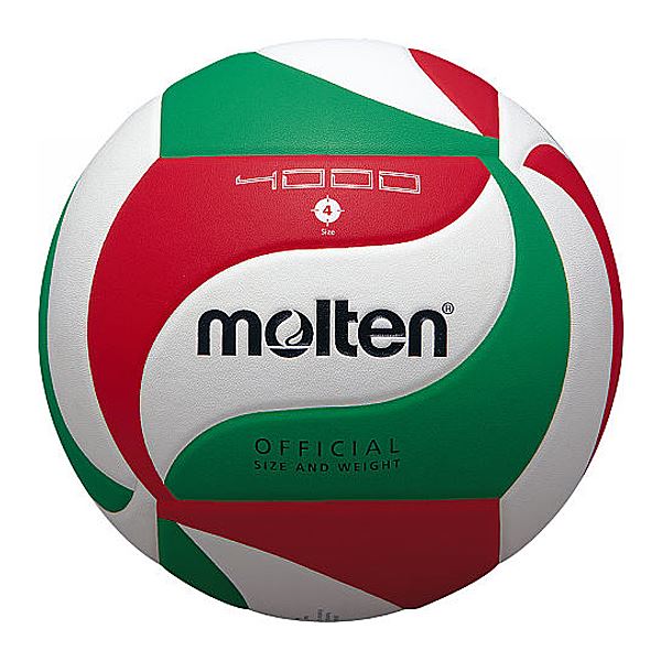 【モルテン Molten】 バレーボール 【4号球】 人工皮革 吸汗性 V4M4000 〔運動 スポーツ用品〕の画像