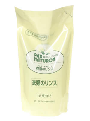 太陽油脂 パックスナチュロン 衣類のリンス 詰替 500ml (1313-0203)