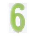 カメヤマ ナンバーキャンドル 『6』 (1727-0507)