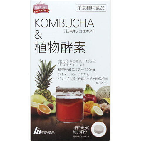 KOMBUCHA＆植物酵素 60粒/健康食品/紅茶キノコ/サプリメント/コンブチャ