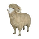 親ひつじの優しい瞳 / Merino RamFRP 耐水 軽い 強い 屋外用塗装 ガーデンファニチャー 置物 インテリア オブジェ 送料無料