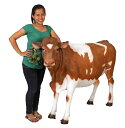 ガーンジー乳牛 / Guernsey Cow (Not in UK)FRP 耐水 軽い 強い 屋外用塗装 ガーデンファニチャー 置物 インテリア オブジェ 送料無料