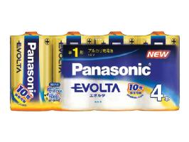 パナソニック　エボルタ　単一乾電池　4個パック　LR20EJ/4SWおNEWの電池を見分けるパック☆
