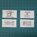 コットン タグ テープ 2.5cm幅 約1ヤード(タグ19個)sgy-197-b 【メール便同梱可】( 手芸用パーツ ワンポイント 布タグ 手芸 手芸用品 手芸材料 パーツ ハンドメイド 材料 素材 テープ 雑貨 タグテープ ハンドメイド handmade フレンチ)