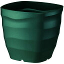 プラ鉢 フレグラースクエアポット 24型 ダークグリーン 24×24×H22cm【大和プラ販 ヤマトプラスチック鉢 4903266726775】