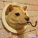 犬の置物 柴犬 アニマル・ウォールフック シバイヌ しばけん ワンちゃん いぬ 壁掛け オブジェ リアル ドッグ モチーフ 毛並み こだわり オーナメント ガーデニング 愛嬌 カフェ インテリア ベランダアート