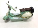 レトロスクーターオブジェ BIGスクーター ライトブルーアンティーク/ジャンクBIKE ブリキ製 アンティーク ノスタルジックデコBP ビッグスクーター【RCP】