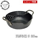 鉄 天ぷら鍋 リバーライト 極 JAPAN 天ぷら鍋S 20cm IH対応 オフィシャルショップ 極ジャパン KIWAME JAPAN RIVER LIGHT 錆びにくい 焦げ付きにくい お手入れ簡単 日本製 揚げ物 鍋 【レビュー特典付】 雑貨 北欧 ih