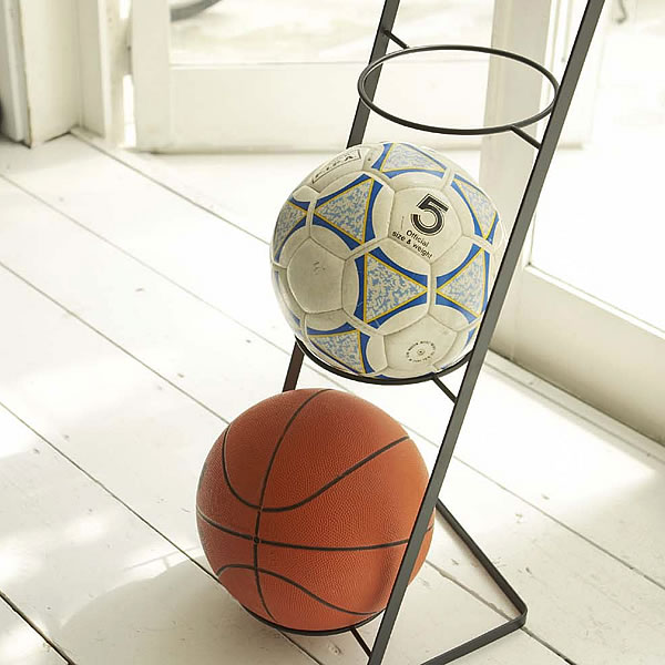 ボールスタンドタワー ブラック 【 Ball stand Tower 】 ボールスタンド / 収納 / バスケットボール / サッカーボール / バレーボール【SBZcou1208】収納に困りがちなボールをお洒落にディスプレイ。ボールスタンド / 収納 / バスケットボール / サッカーボール / バレーボール