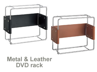 【 Metal & Leather DVD rack 】 (DVDラック)【SBZcou1208】