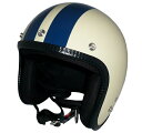 ZK-330 ヘルメット大型スモールジェットアイボリー/ネイビーライン】60〜62センチ対応 XLサイズSG公認 公道走行可!全排気量対応社外シールド装着可能!内装を外して洗えます!