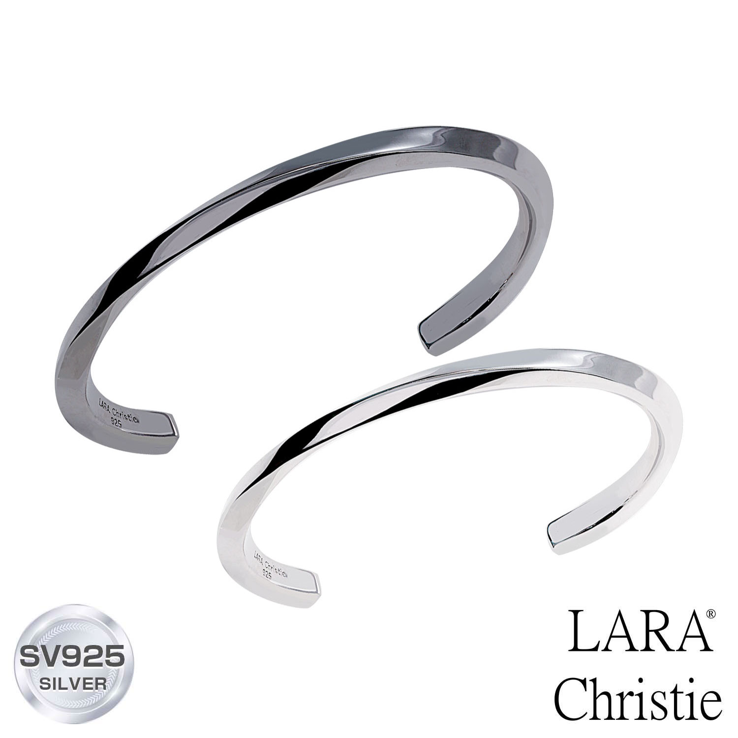 バングル ペア シルバー シンプルデザイン バングル [ PAIR Label ] LARA Christie (ララクリスティー) 誕生日プレゼント