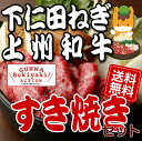 【群馬はすき焼き応援県】★下仁田ネギとA5上州和牛(牛肉)他、厳選素材の詰合せ・すき焼きセット/群馬からのお歳暮に最適★下仁田葱・和牛すき焼きSET:A【楽ギフ_のし】