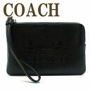コーチ COACH ポーチ ハンドポーチ リストレット クラッチ 財布 ハンドバッグ レディース ホースキャリッジ ブラック 黒 3580IMBLK 【ネコポス】 ブランド 人気