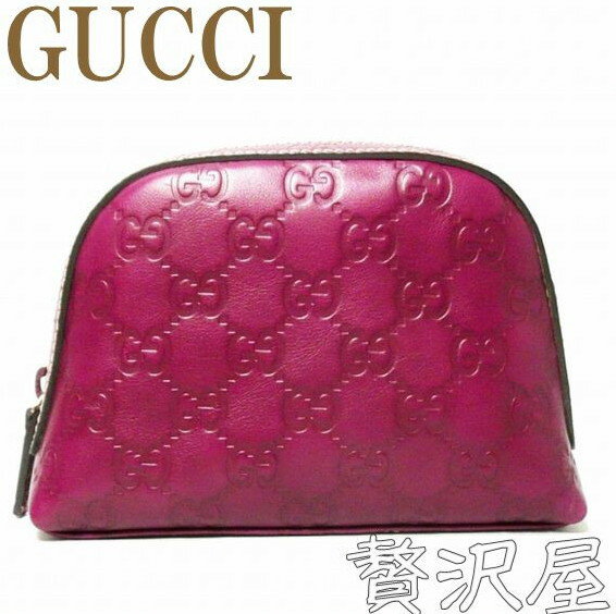 【到着後レビューを書いて送料無料!!】GUCCIグッチ ポーチ GUCCIグッチ グッチシマ GG柄 コスメポーチ GUCCI 272366-AA60G-5520