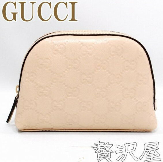 【到着後レビューを書いて送料無料!!】GUCCIグッチ ポーチ コスメポーチ 化粧ポーチ グッチシマ GUCCI 272366-AH00G-9915