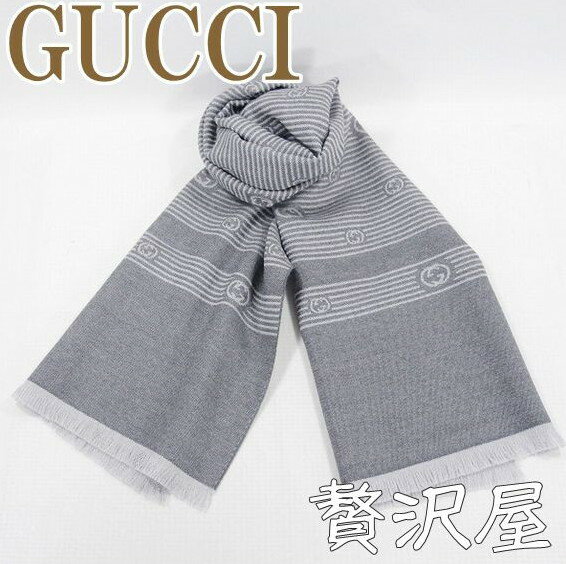 【到着後レビューを書いて送料無料!!】GUCCIグッチGUCCI マフラー ストール 高級ウール 大判マフラー GUCCI 287713-4G200-1463【YDKG 円高還元 ブランド】【02P123Aug12】グッチ マフラー ストール ショール メンズ GG柄 円高還元